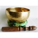 J651/F276 Palm size 5" Heart Chakra 'F' Healing Tibetan Singing Bowl Handmade in Nepal